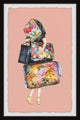 "Hand Carried Luggage" Framed Painting Print, 12x18