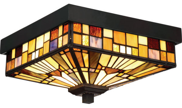 Inglenook 2-Light Flush Mount, Valiant Bronze