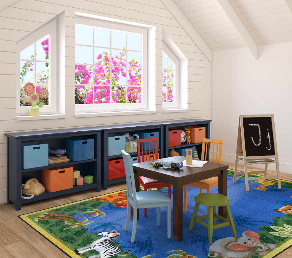 Kid Essentials Rug, Jungle Friends, 5'4"x7'8"