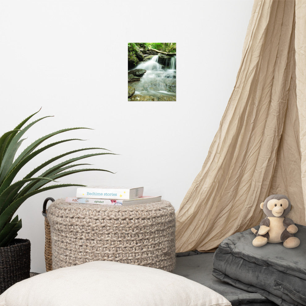 Pixley Falls 2 Landscape Photo, Waterfall Unframed Wall Art Print, 8" X 10"