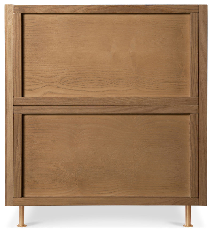 Nursery Works Novella Crib, Stained Ash/Ivory