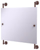 Dottingham Landscape Frameless Rail Mounted Mirror, Antique Copper