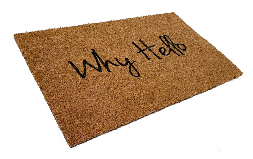 Calloway Mills Why Hello Doormat, 24"x36"