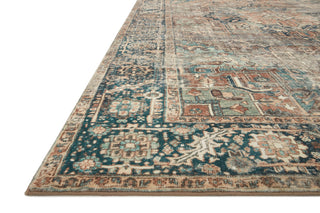 Margot Oriental Terracotta/Lagoon Area Rug, 7'6"x9'6"
