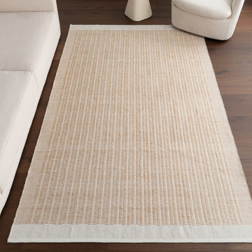 Nuloom Erina Striped Outdoor Rug, Beige 9' x 12'