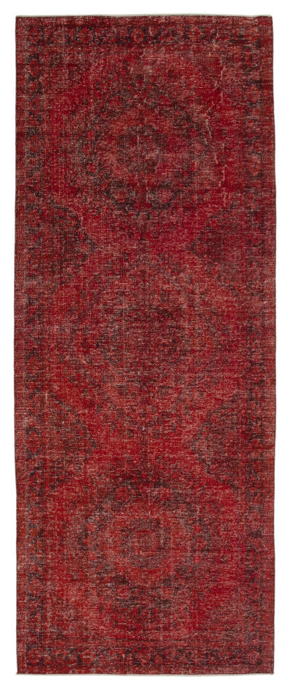 Rug N Carpet - Hand-knotted Turkish 4' 9" x 12' 8" Vintage Runner Rug