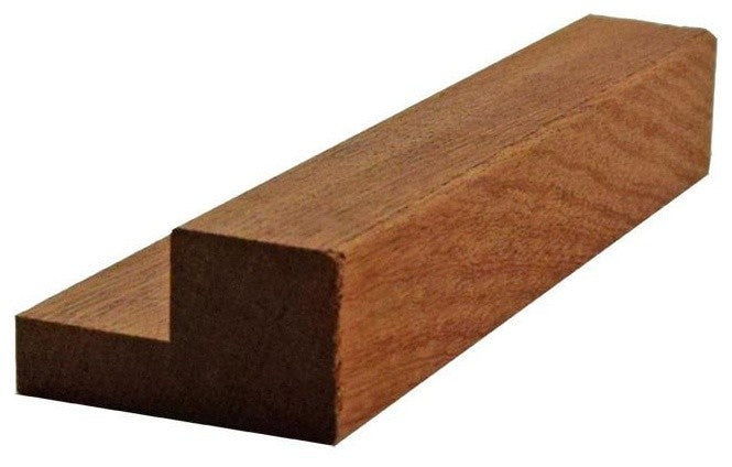 EWLR11 Kitchen Cabinet Light Rail 1-1/2" Wide x 7/8" Trim. Unfinished, Sapele M