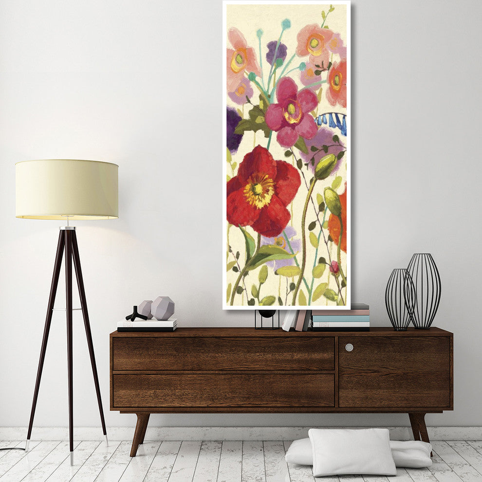"Couleur Printemps III Panel I" Digital Paper Print by Shirley Novak, 32"x77"