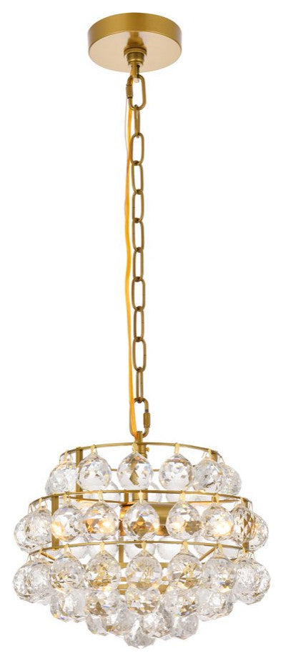 Seren 12" Pendant, Brass
