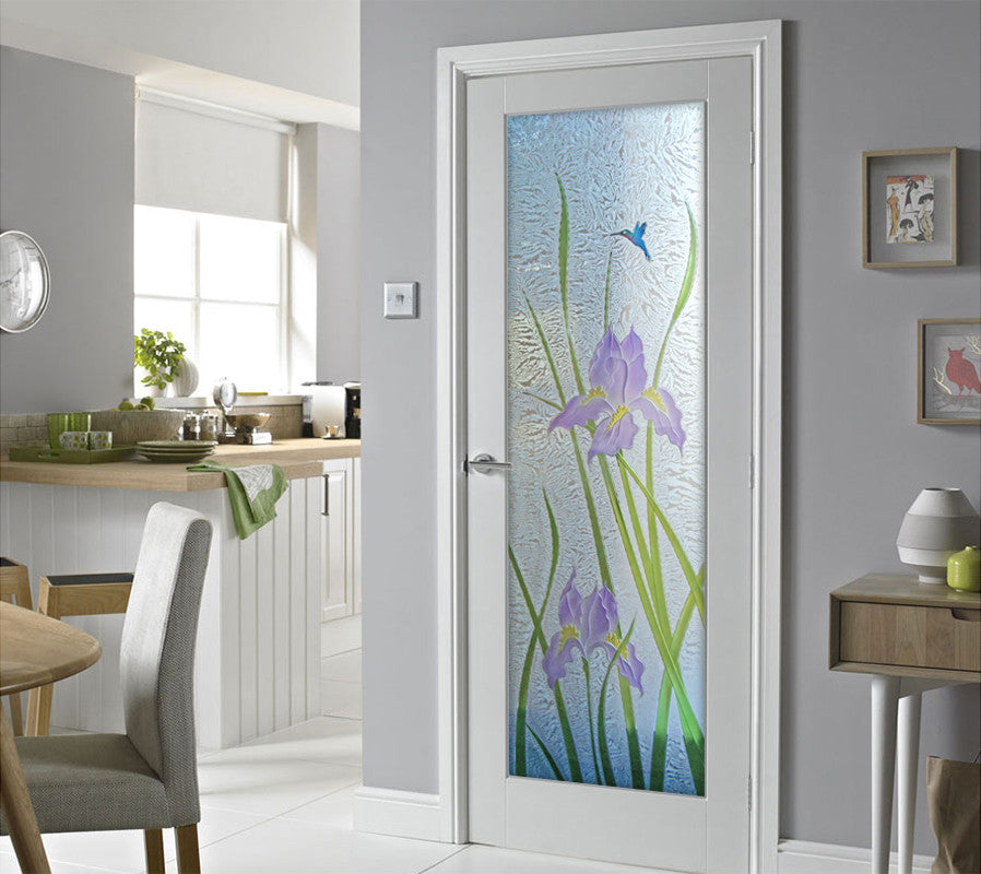Interior Prehung Door or Interior Slab Door - Iris Hummingbird - Primed -...