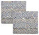 Samona Modern Handcrafted Fabric  Pillow Cover, Set of 2