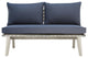 GDF Studio Boyle Outdoor Acacia Wood Loveseat, Weathered Gray