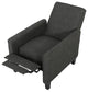 GDF Studio Hinus Indoor Upholstery Club Chair Recliner, Dark Forest Gray