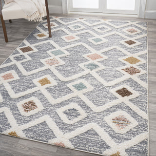 Monique Trellis High-Low Multi/Gray 3'x5' Area Rug