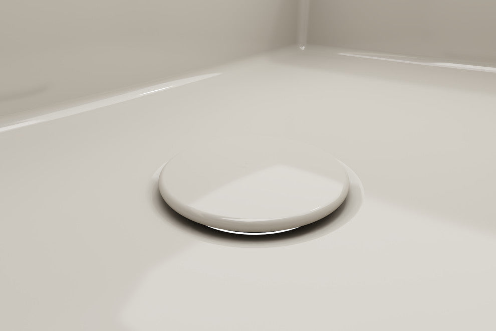 BOCCHI 1220-014 Fireclay Drain Cover for Kitchen Sink Strainers, Biscuit