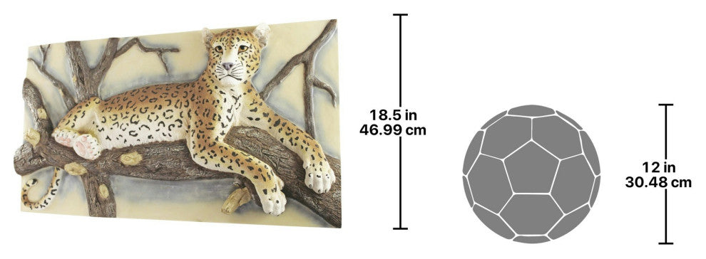 Leopards Lair Sculptural Wall Frieze
