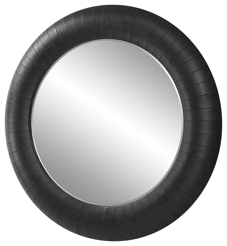 Uttermost 09855 Stockade Dark Round Mirror