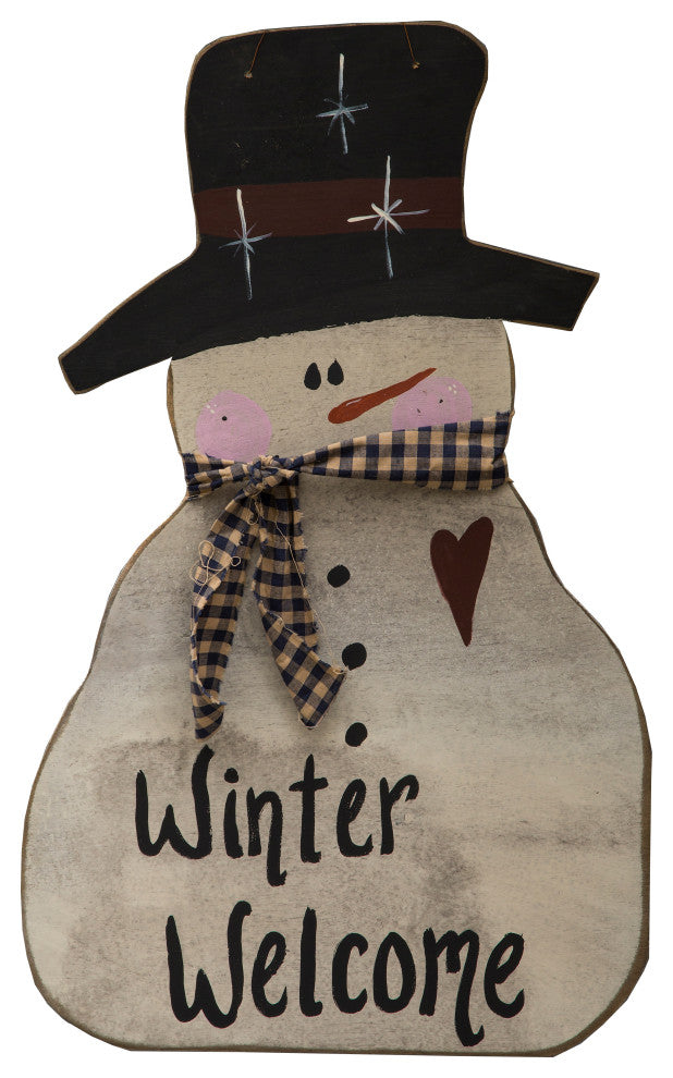 Farmhouse 30" Snowman Decoration