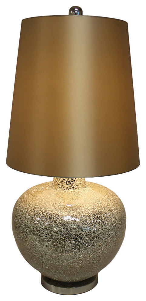 Dulce Handcrafted Glass Mosaic Table Lamp