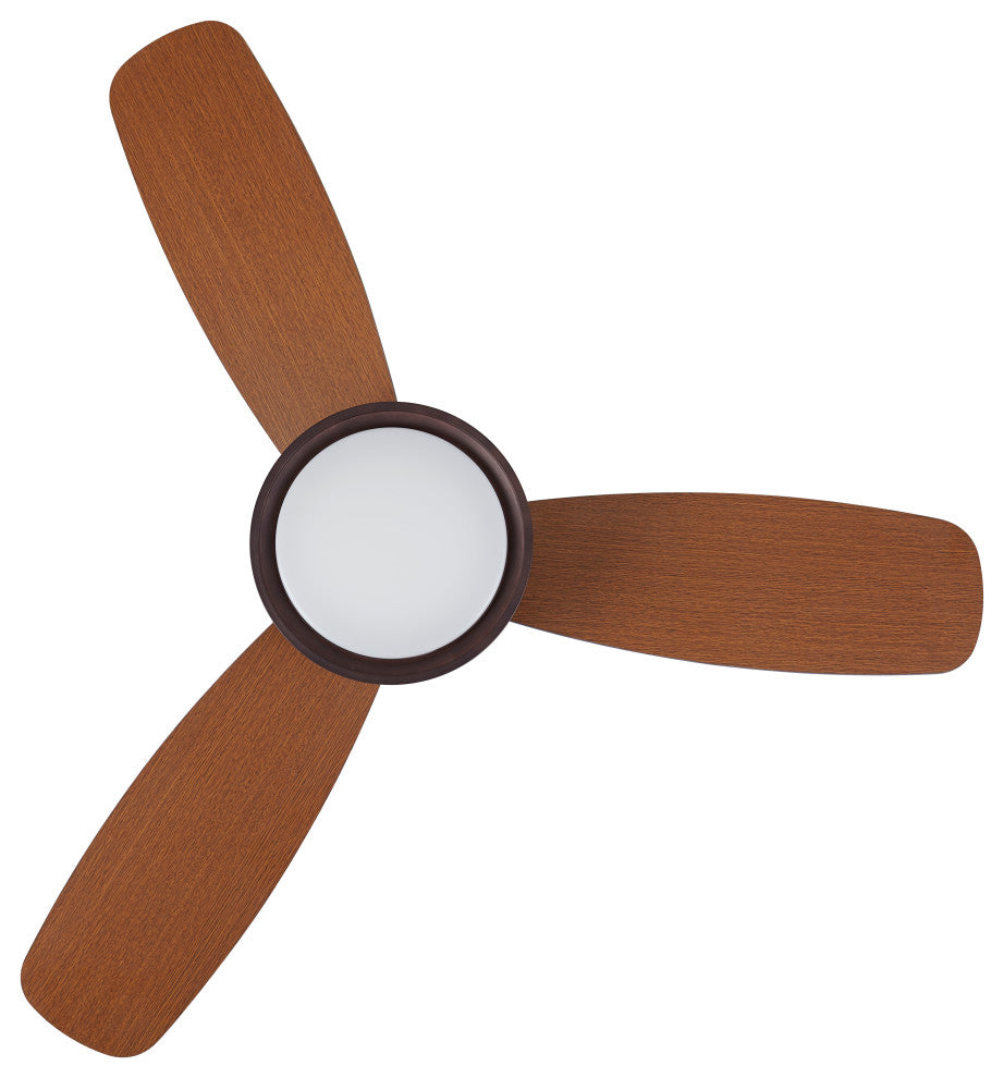 Lucci Air Flusso 52" Light With Remote Ceiling Fan, Oil Rubbed Bronze