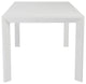 Adara-63 Rectangle Dining Table, White Lacquer