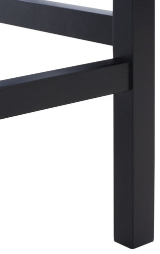 Safavieh Saito Lowback Cane Center Stool, Black