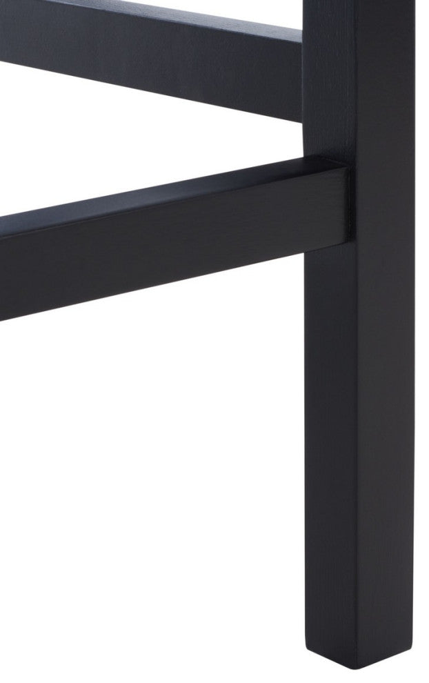 Safavieh Saito Lowback Cane Center Stool, Black