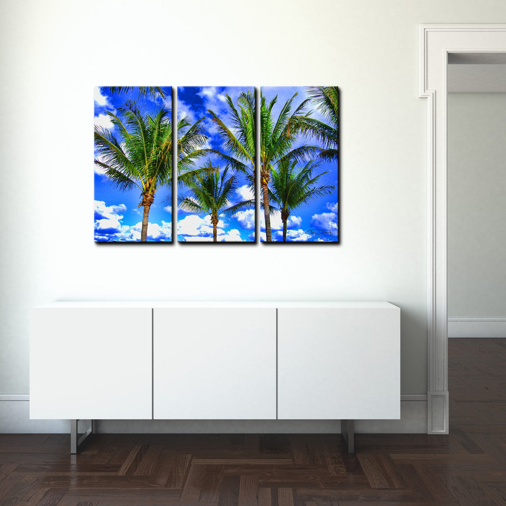 Ready2hangart 'Shady Palms' 3-piece Canvas Wall Art