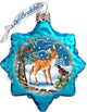 Scenic Glass Ornament Forest Friendship, Set of 3