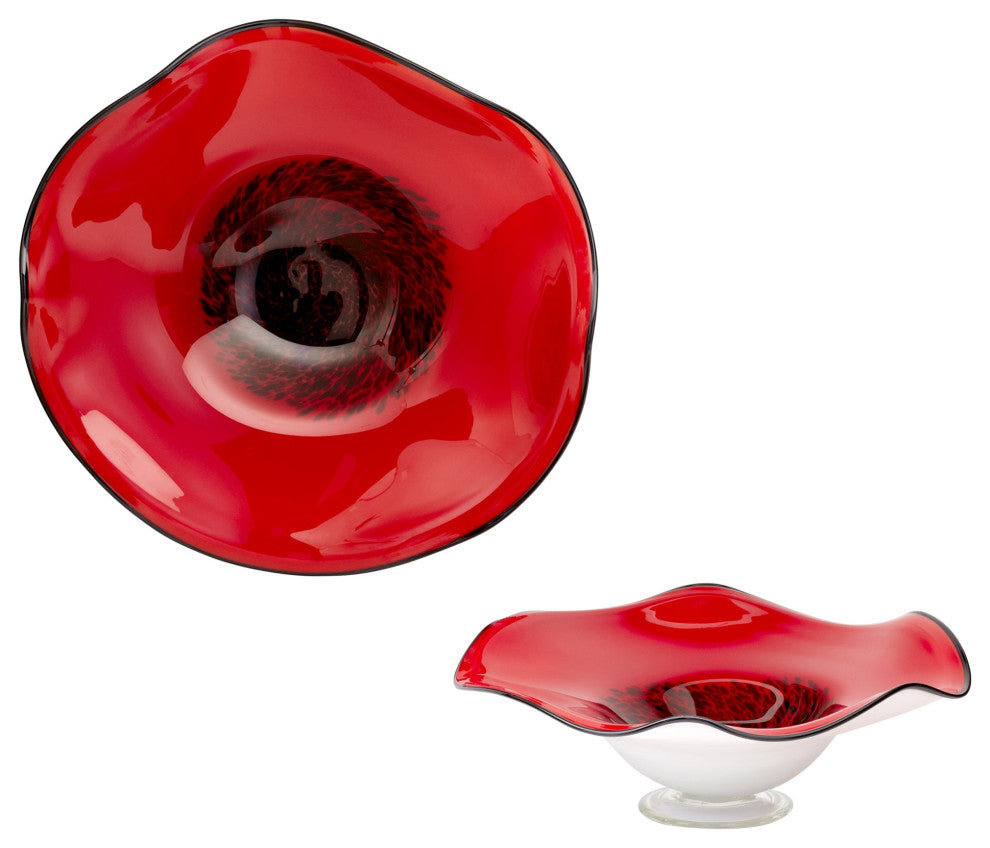 Art Glass Bowl|Red-Small by Cyan
