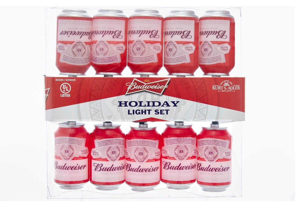 10-Light Budweiser Can Light Set