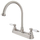 Kingston Brass Centerset Kitchen Faucet, Brushed Nickel