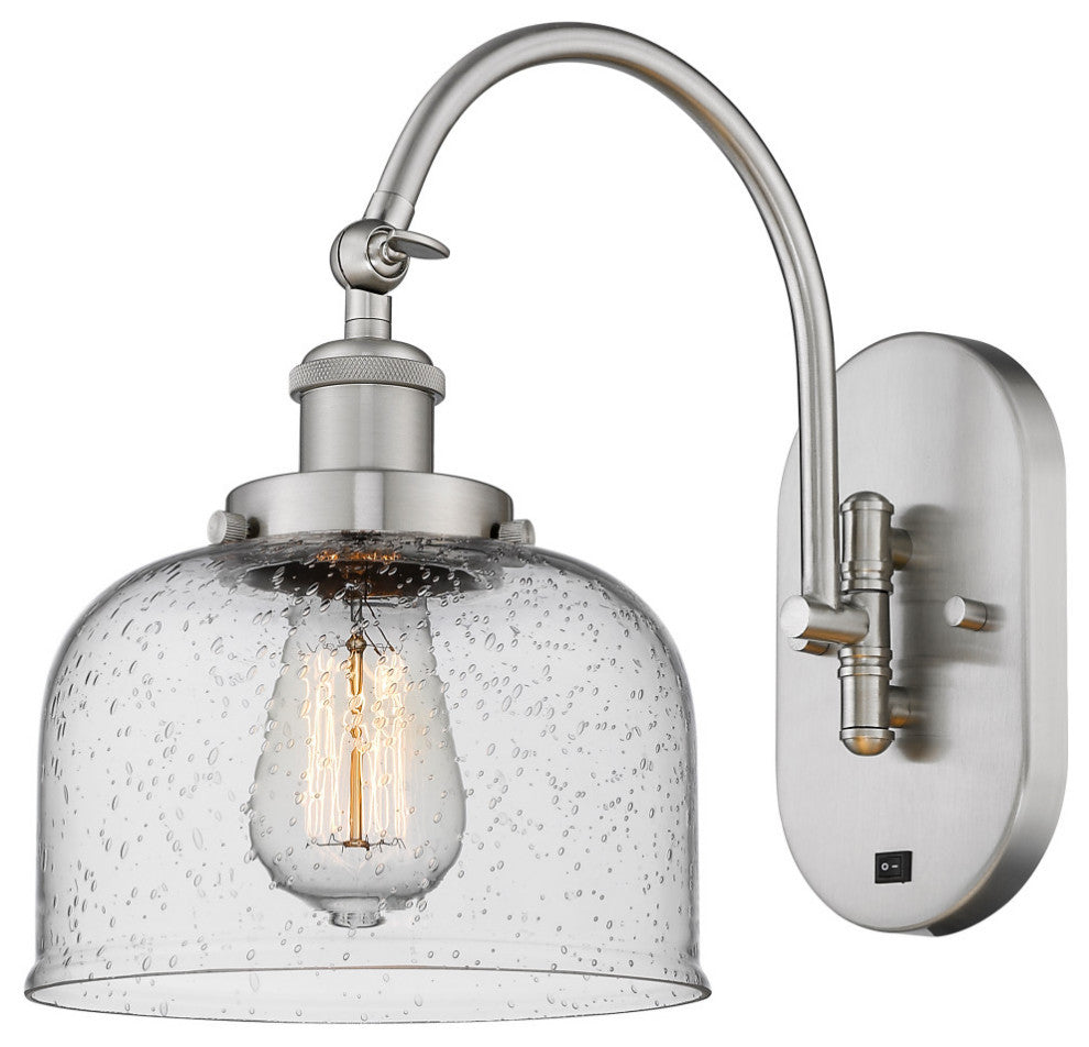 Bell Sconce, Brushed Satin Nickel, Seedy, Seedy