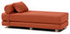 Jaxx Avida Daybed, Fold Out Queen Sleeper / Lounger Premium Boucle, Boucle Terra Cotta