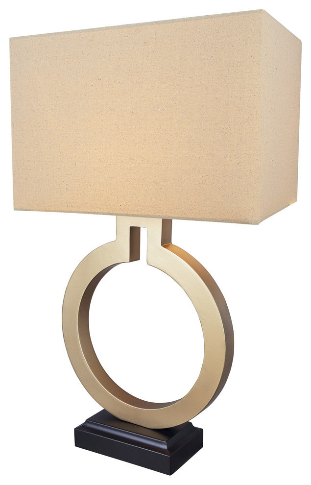 Aspen Creative 40202-11, 27" High Metal Table Lamp, Gold