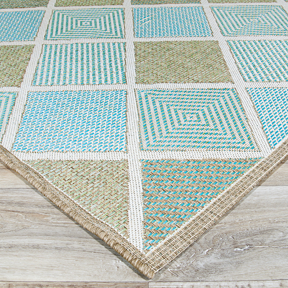 Couristan Monaco Meridian Indoor/Outdoor Area Rug, Multi, 5'3"x7'6"