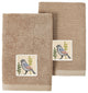 Linum Home Textiles 100% Turkish Cotton BELINDA 2PC Emb Fingertip Towel Set