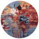 Ahgly Company Indoor Round Mid-Century Modern Area Rugs, 7' Round