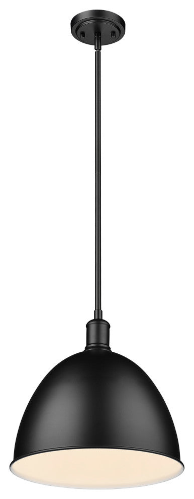 Zlite 4500P12-MB 1-Light Pendant, Matte Black