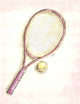 Marmont Hill, "Racket" by Reesa Qualia Painting Print on Wrapped Canvas, 30x39