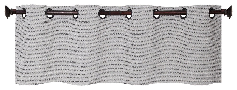 Fuller Grommet Top Curtain Valance, Anthracite, 54"x18"