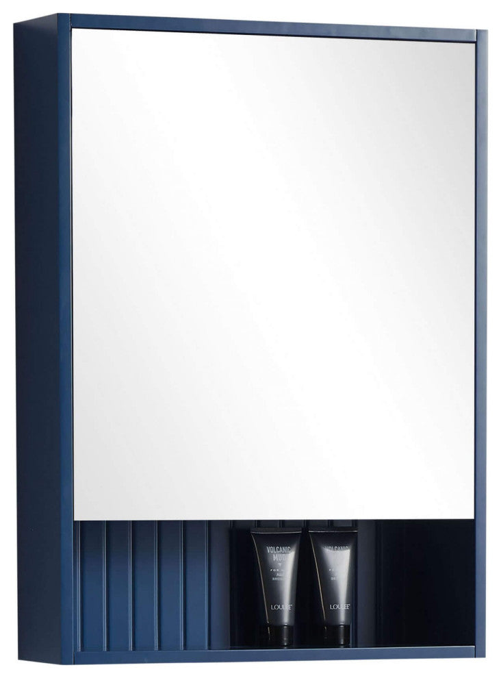 Venezian 18" Medicine Cabinet, Navy Blue, 22"