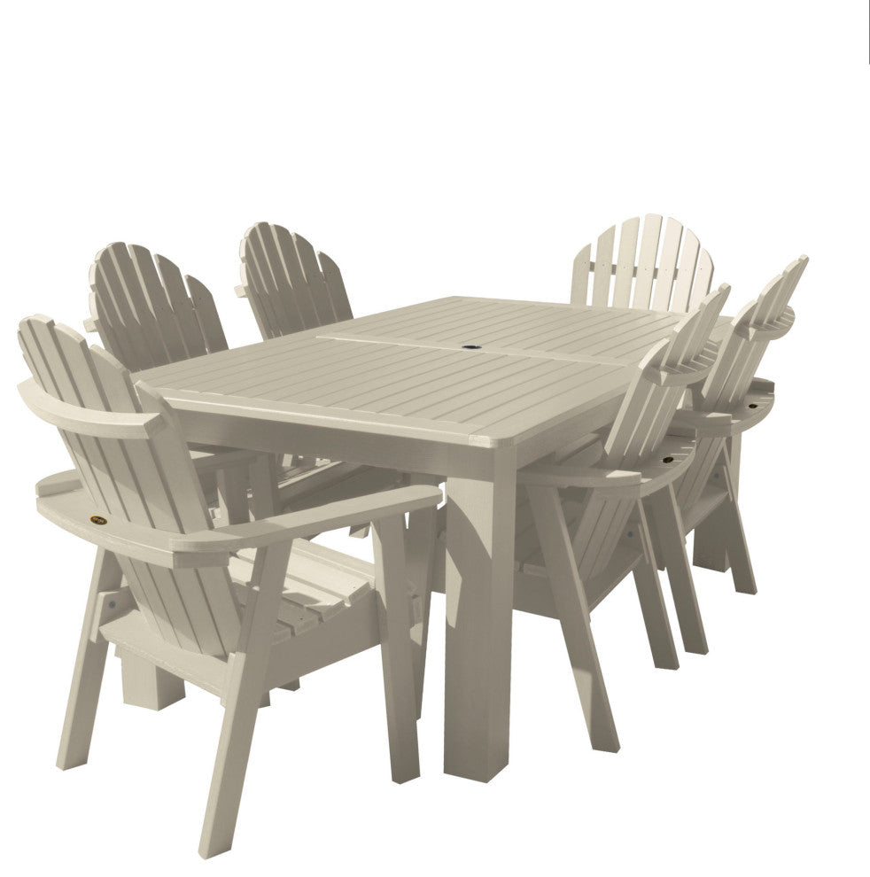 Muskoka 7-Piece 42x84 Dining Set, Weathered Acorn, Whitewash