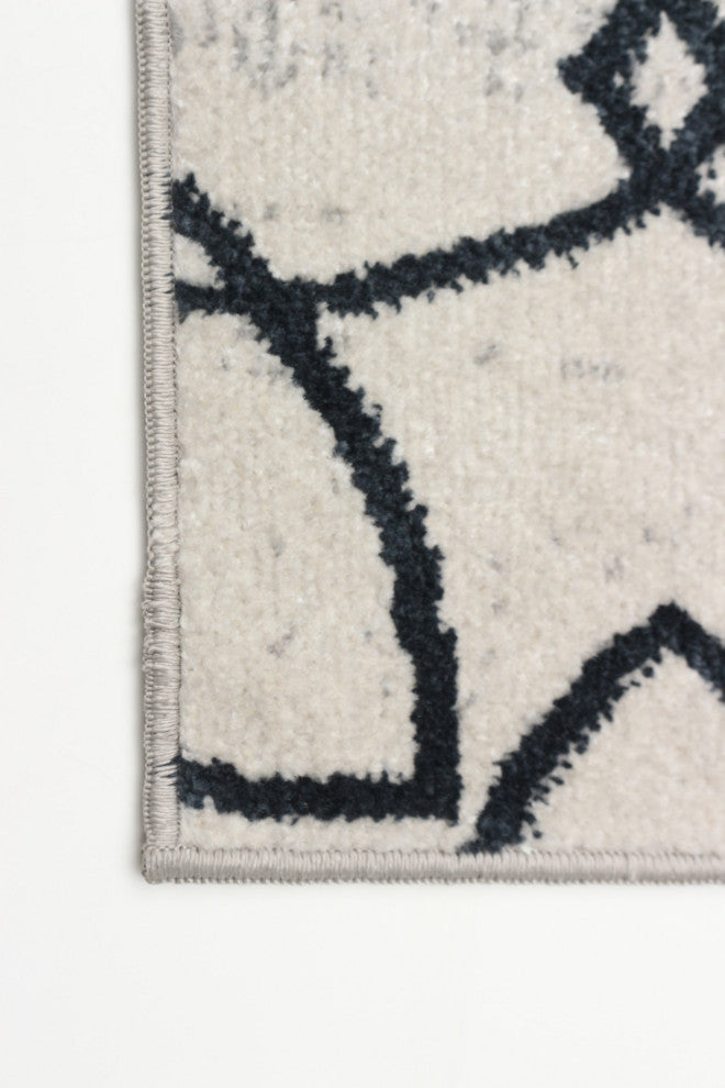 Aqua Terali Area Rug, Ivory, 2'6"x8'