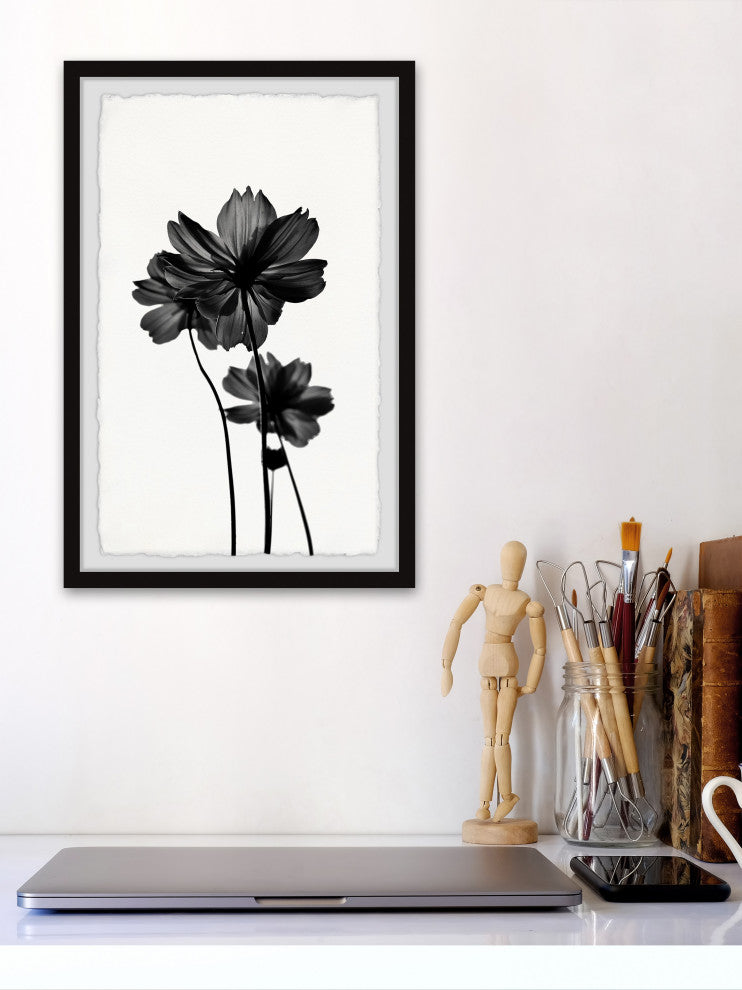 "Reflective Petals" Framed Painting Print, 16x24