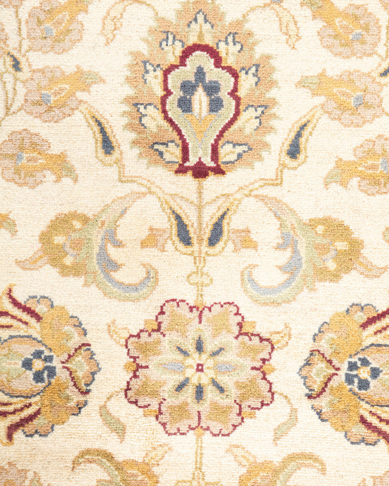 Pandaung One-of-a-Kind Hand-Knotted Area Rug Ivory, 8'2"x12'0"
