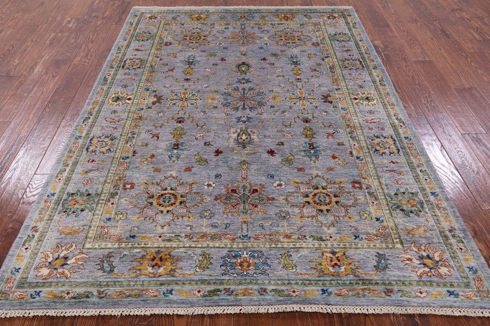 Persian Tabriz Hand Knotted Wool Rug 5' 9" X 8' 1" Q7550