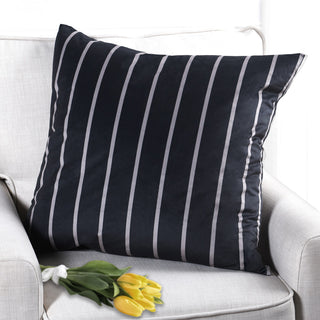Dann Foley Square Fleece Cushion Striped Upholstery