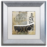 Color Bakery 'Paris Bath II' Matted Framed Art, Silver Frame, White Mat, 11x11