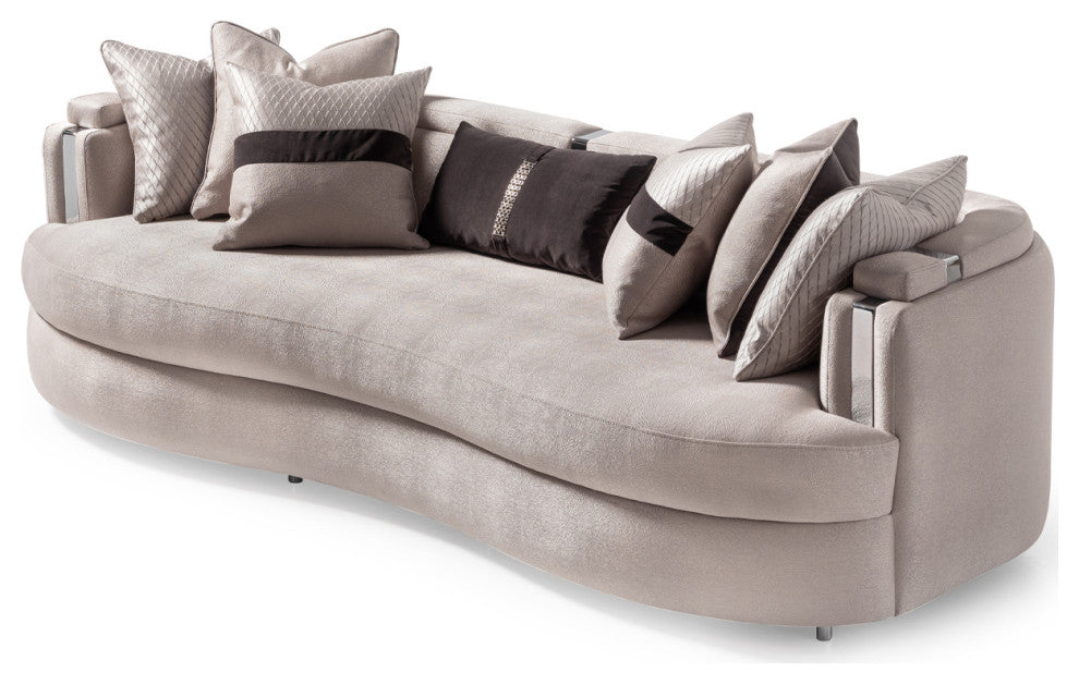 Carmela Mansion Sofa Zinc/Silver